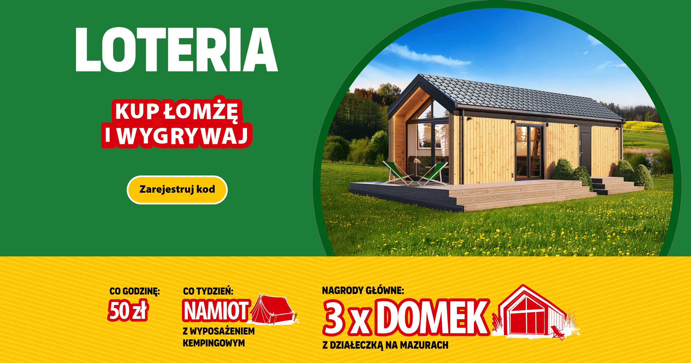 Loteria Łomża – ostatnia szansa na wygranie domku na Mazurach