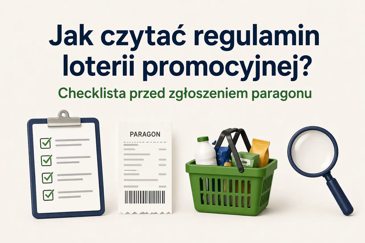 Jak czytać regulamin loterii promocyjnej? Checklista przed zgłoszeniem paragonu