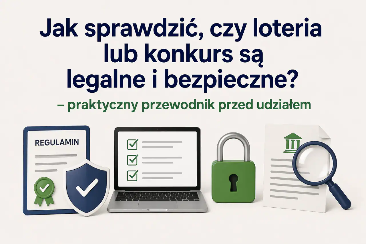 Jak sprawdzić, czy loteria lub konkurs są legalne i bezpieczne?
