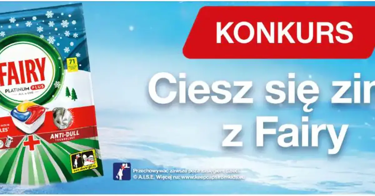 Ciesz się zimą z Fairy – do wygrania multicooker i karty podarunkowe