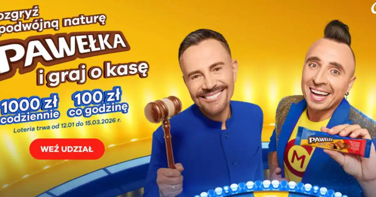 Loteria Wedel: Rozgryź podwójną naturę Pawełka i graj o kasę
