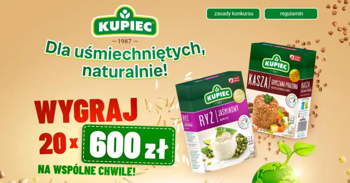 Ruszył konkurs Kupiec „Kupiec na wspólne chwile!” z nagrodami do wygrania