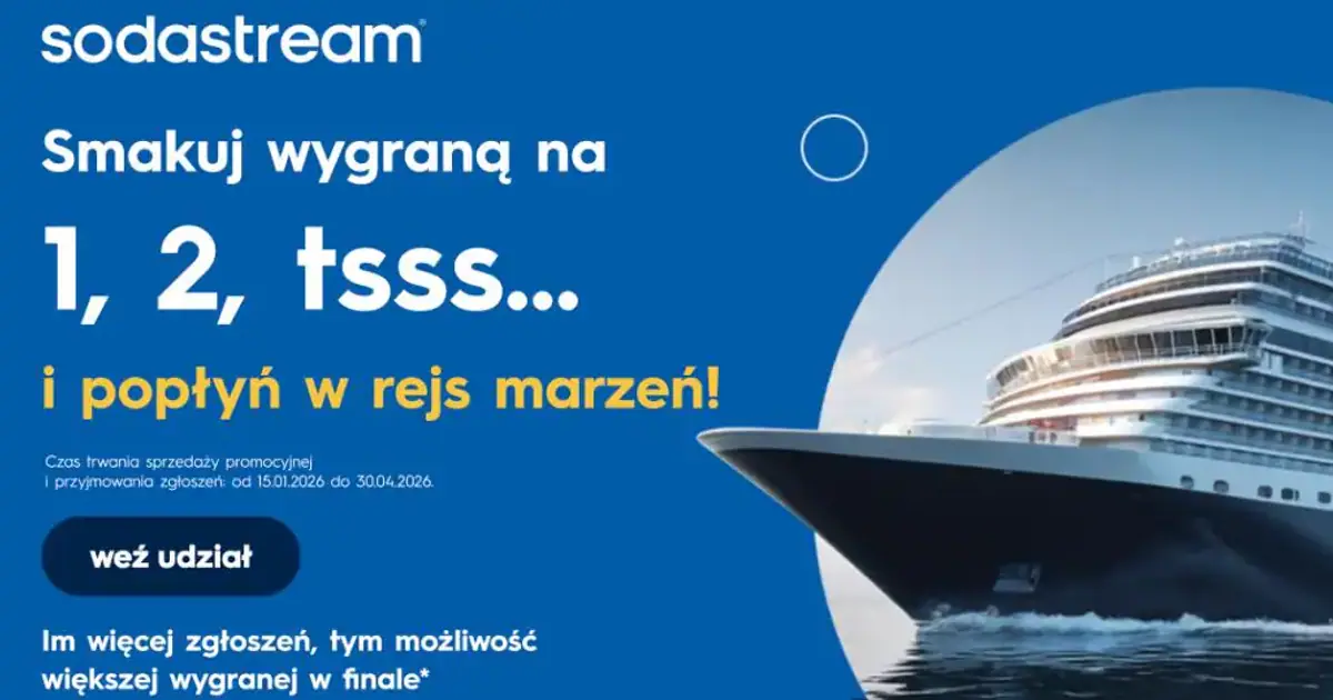 Loteria SodaStream „Smakuj wygraną na 1, 2 tsss...” już wystartowała!