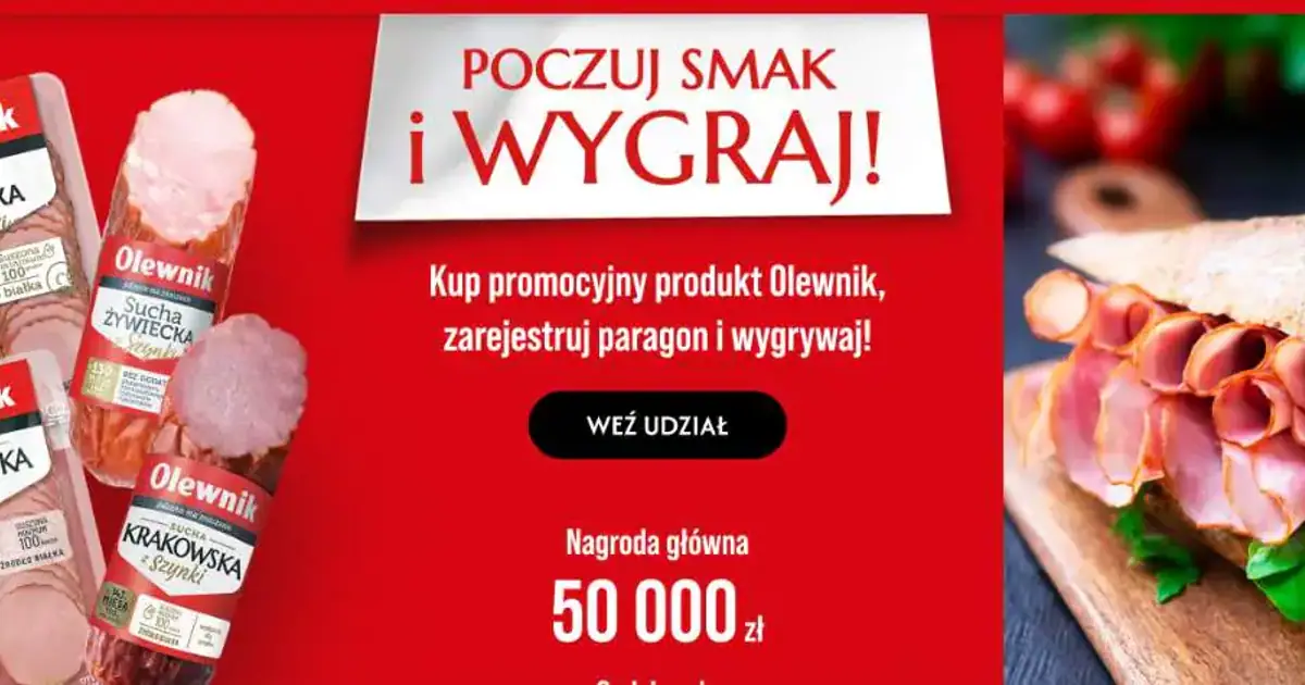Loteria Olewnik „Poczuj smak i wygraj” – sprawdź, co możesz wygrać!