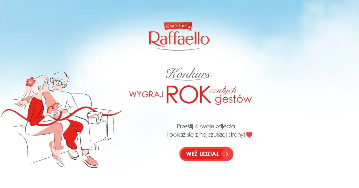 Wygraj rok czułych gestów w konkursie Raffaello