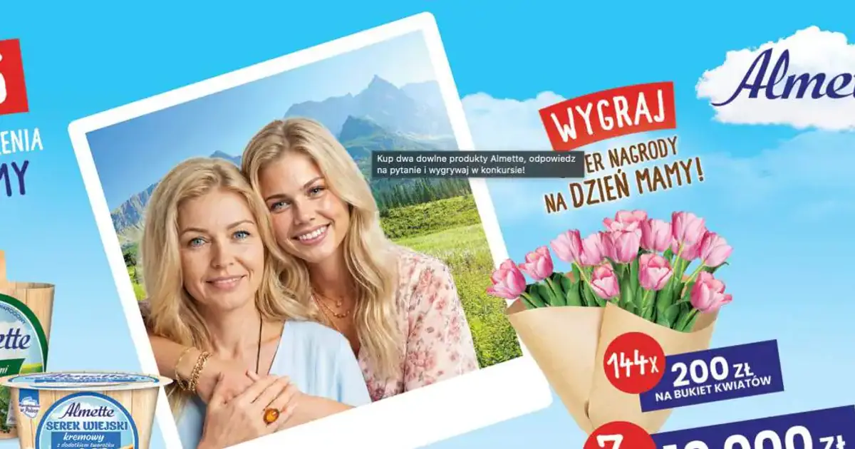 Konkurs Almette na Dzień Mamy: wygraj aż 10 tysięcy złotych