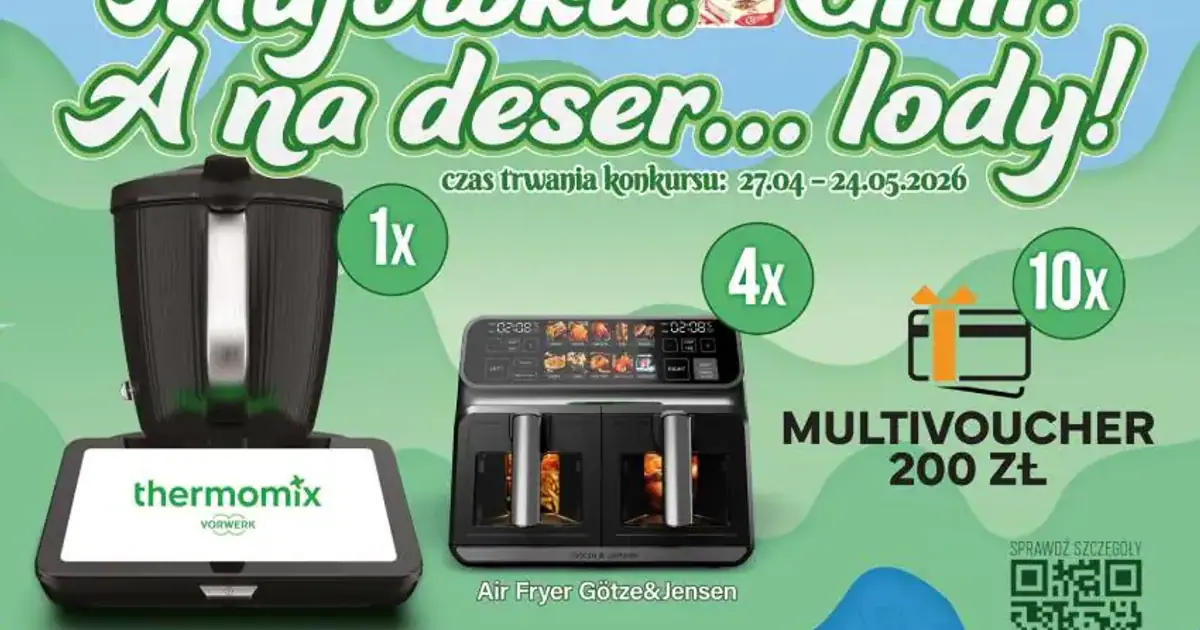 Konkurs Algida na majówkę: Thermomix, Air Fryer i vouchery czekają