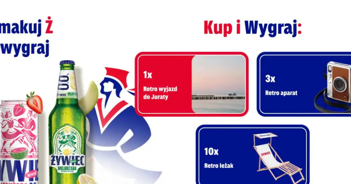 Loteria Żywiec x Żabka: wygraj voucher na pobyt lub aparat retro
