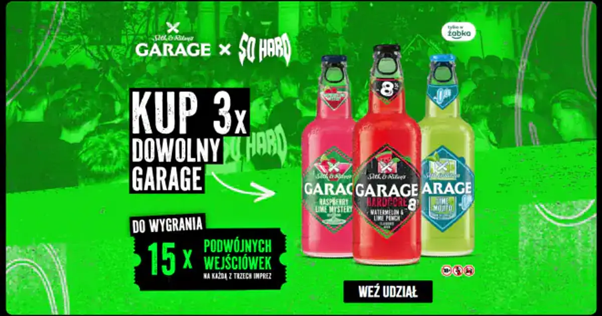 Konkurs Garage x Żabka: kup piwa i wygraj zaproszenia na So Hard