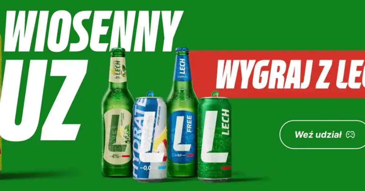 Wiosenny luz z piwem Lech i Lidlem – 30 rowerów do wygrania
