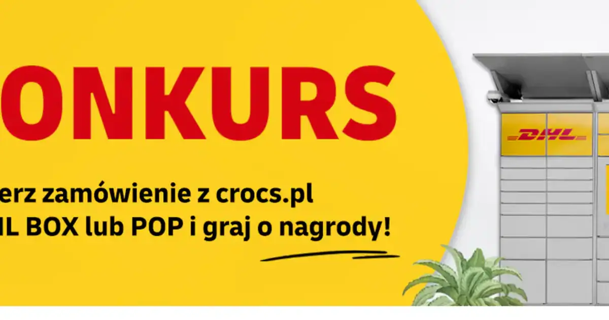 Konkurs Crocs x DHL: wygraj buty i przypinki, kupując przez automaty