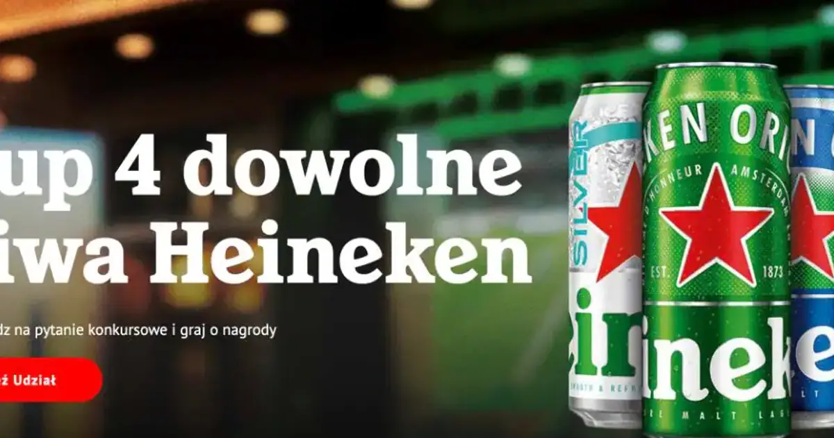 Konkurs Heineken x Kaufland: 10 000 zł i vouchery do wygrania do końca lipca