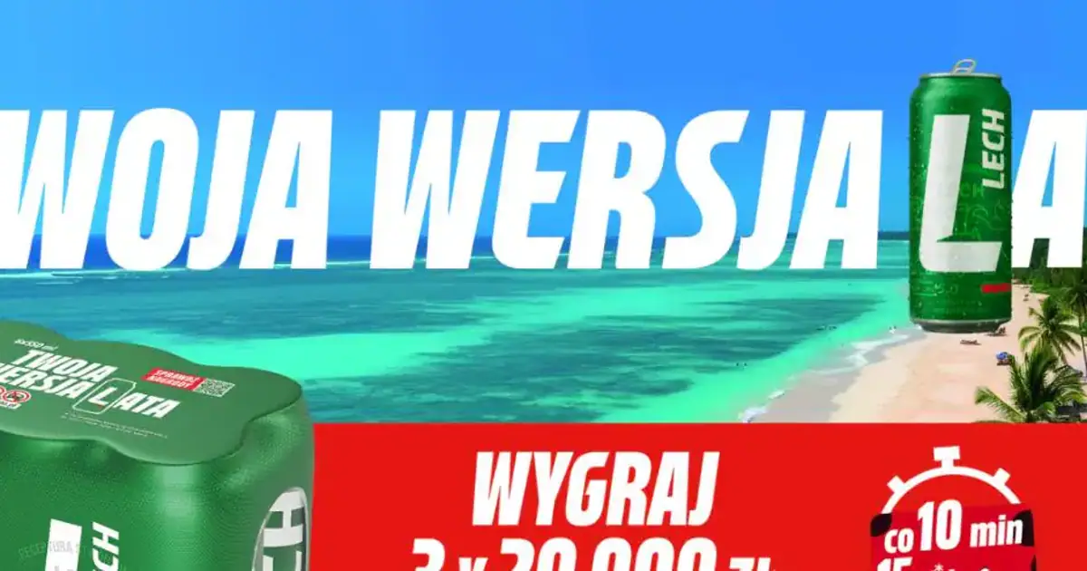 Konkurs Lech x Biedronka rozdaje 20 tysięcy złotych i vouchery do lipca