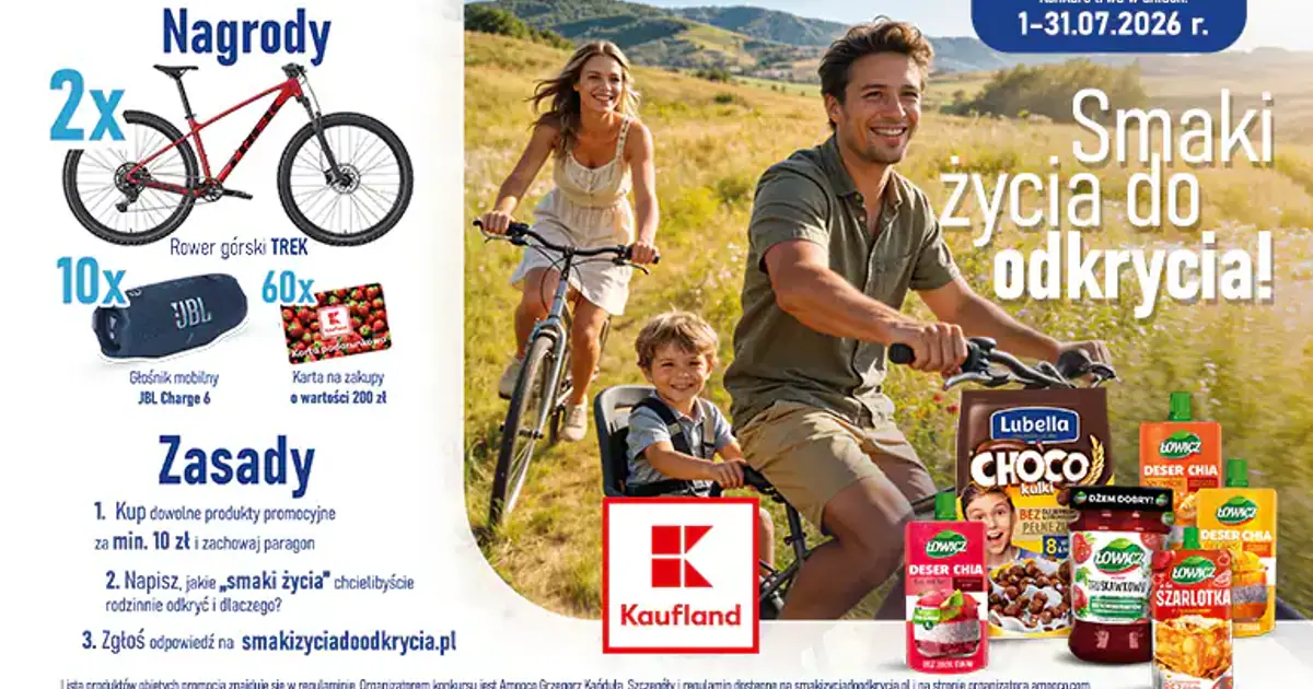 Konkurs Kauflanda z rowerami i voucherami do wygrania do 31 lipca