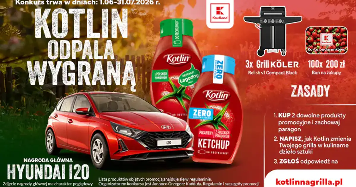 Konkurs Kotlin x Kaufland: wygraj Hyundai i20 i karty podarunkowe