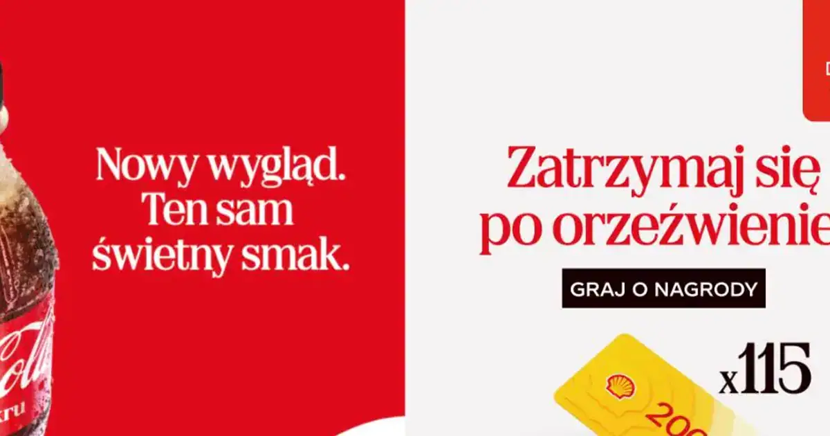 Konkurs Coca-Cola x Shell: wygraj karty podarunkowe na paliwo