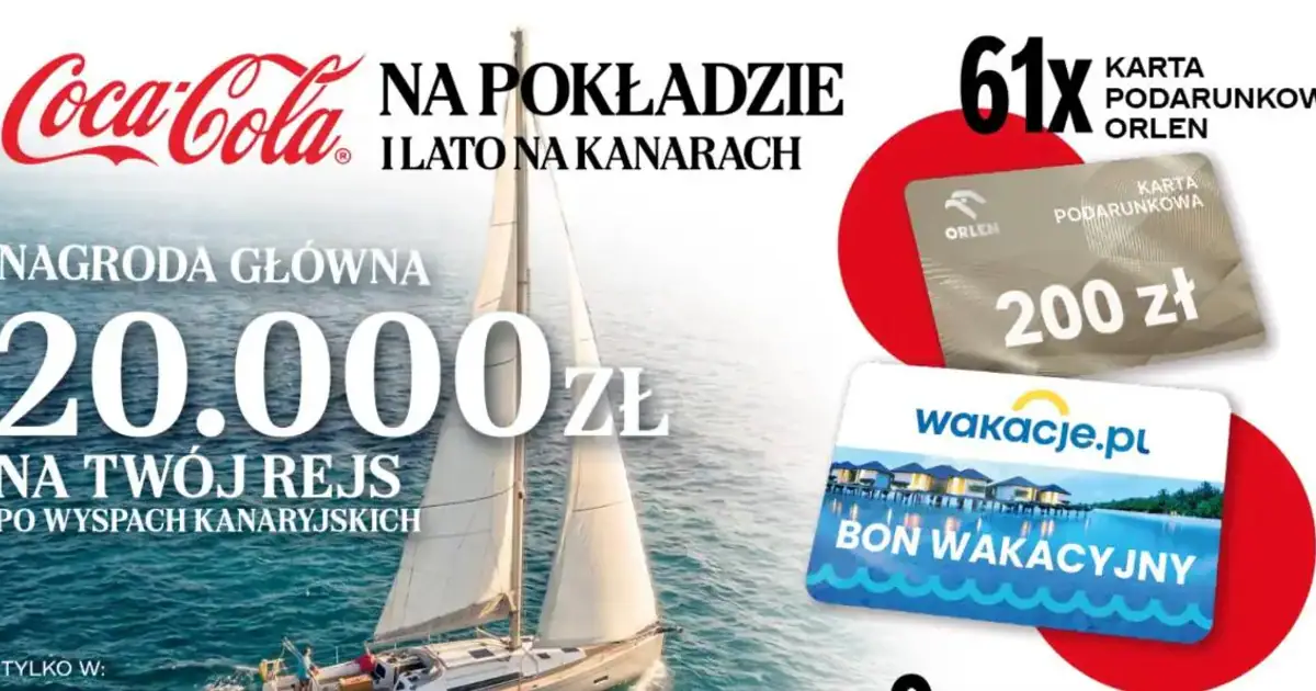 Loteria Coca-Cola na stacjach Orlen z wyjazdem na Kanary do wygrania
