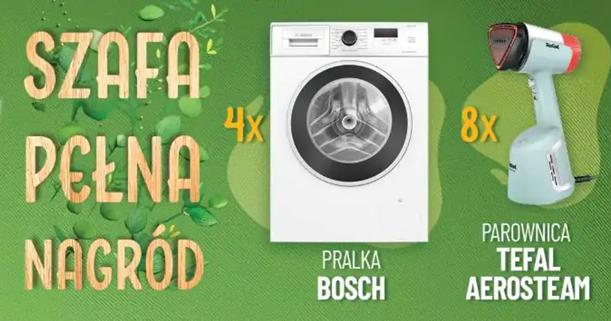 Konkurs E.Leclerc do 8 sierpnia: wygraj pralkę BOSCH lub parownicę TEFAL