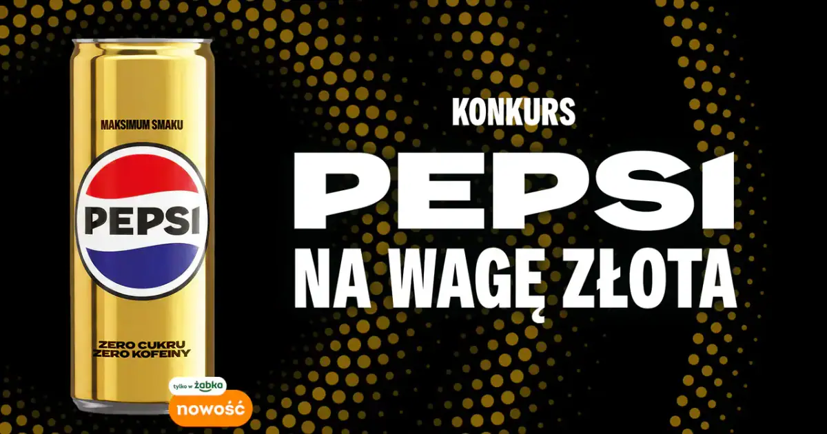 Wygraj złotą zawieszką w konkursie Pepsi x Żabka. Gra online z nagrodami