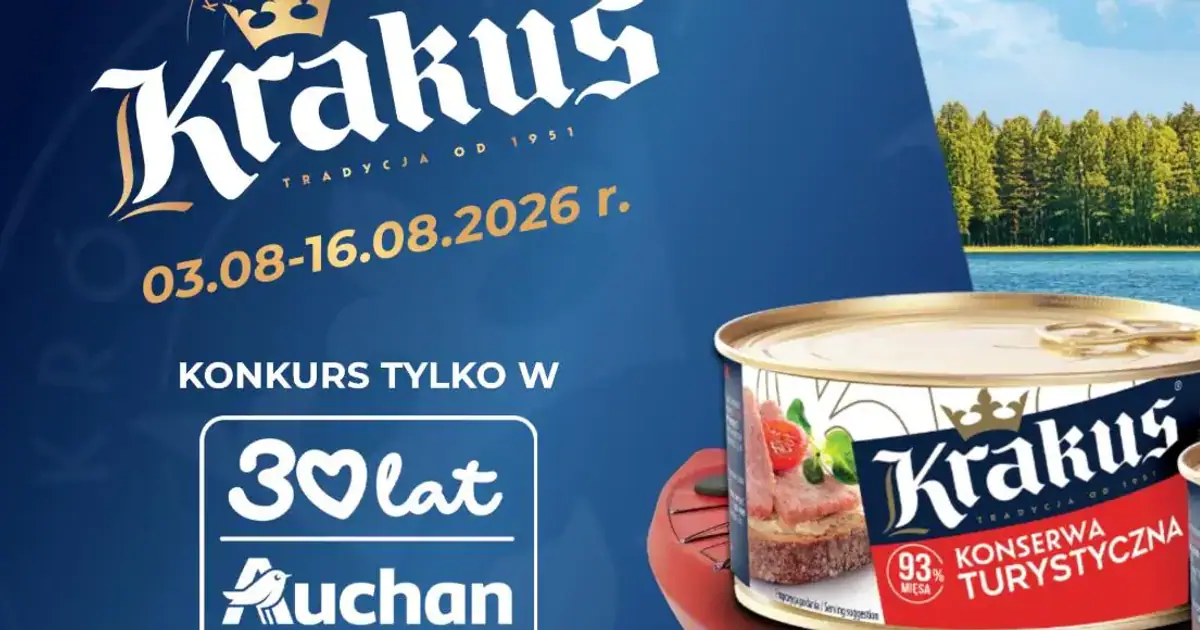 Wygraj zestaw biwakowy w konkursie Krakus x Auchan