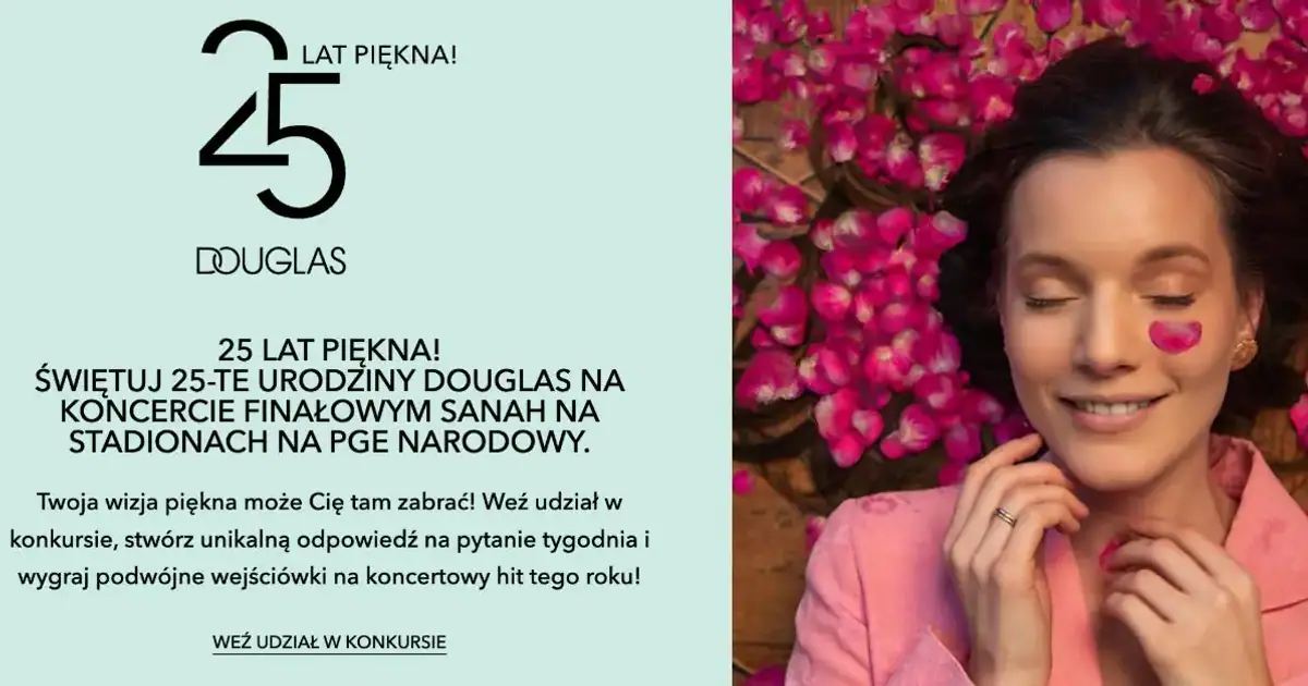 Do wygrania bilety na koncert w konkursie Douglas 25 lat marki