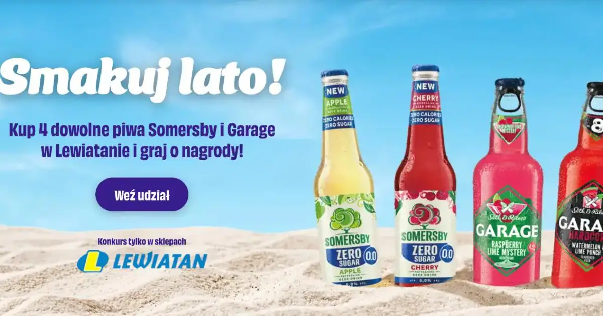 Wygraj głośnik JBL lub voucher BLIK w akcji Somersby i Garage
