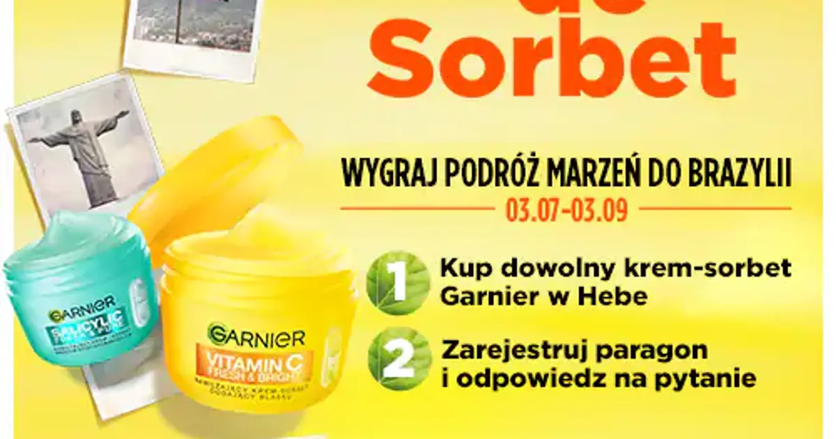 Wygraj wyjazd do Brazylii z Garnier i Hebe. Akcja trwa do 3 września