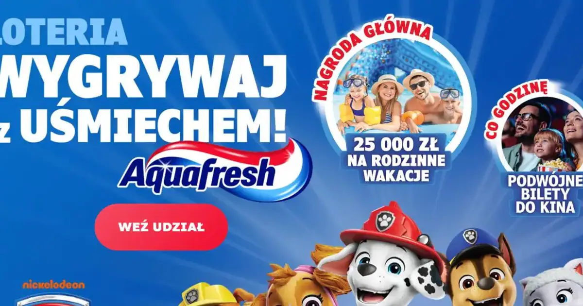 Wygraj voucher 25 000 zł i bilety do kina z Aquafresh i Sensodyne