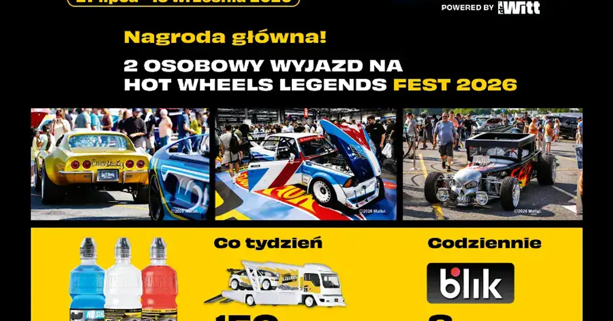 Wygraj wyjazd do USA i zestaw Hot Wheels w akcji Dr Witt