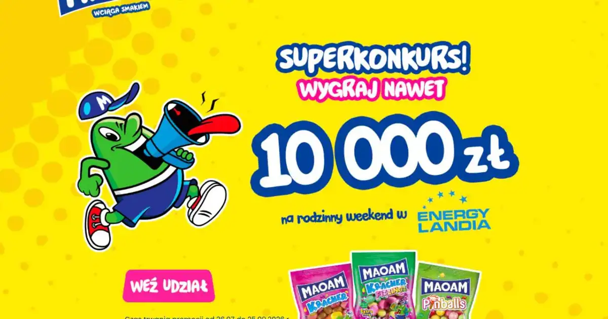 Wygraj weekend w Energylandii z MAOAM. Akcja trwa do 25 września