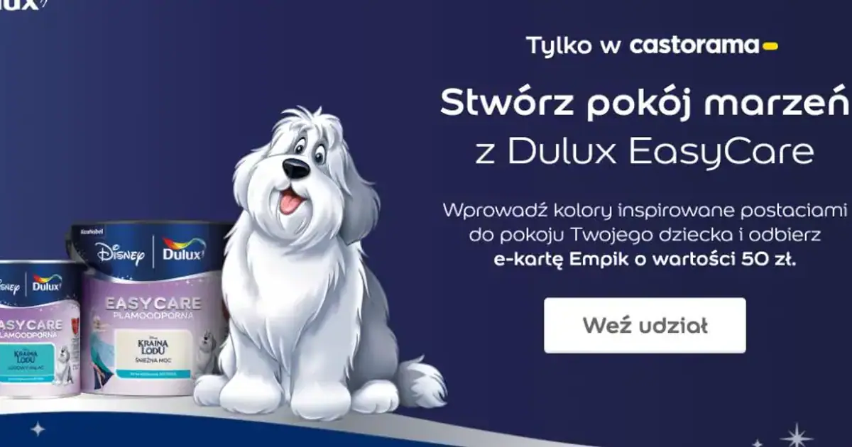 Wygraj e-kartę Empik za zakup farby Dulux EasyCare Disney
