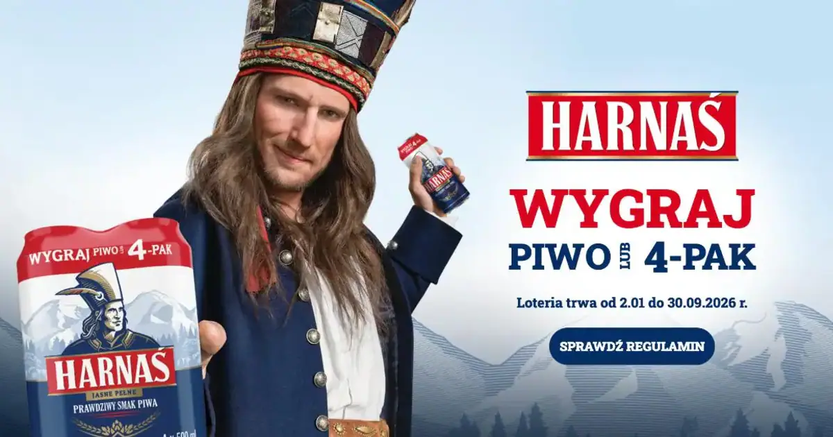 Do wygrania 4-paki i miliony puszek. Harnaś rusza z loterią