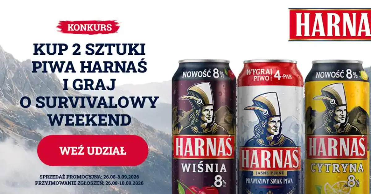 Wygraj survivalowy weekend dla czterech osób z Harnasiem