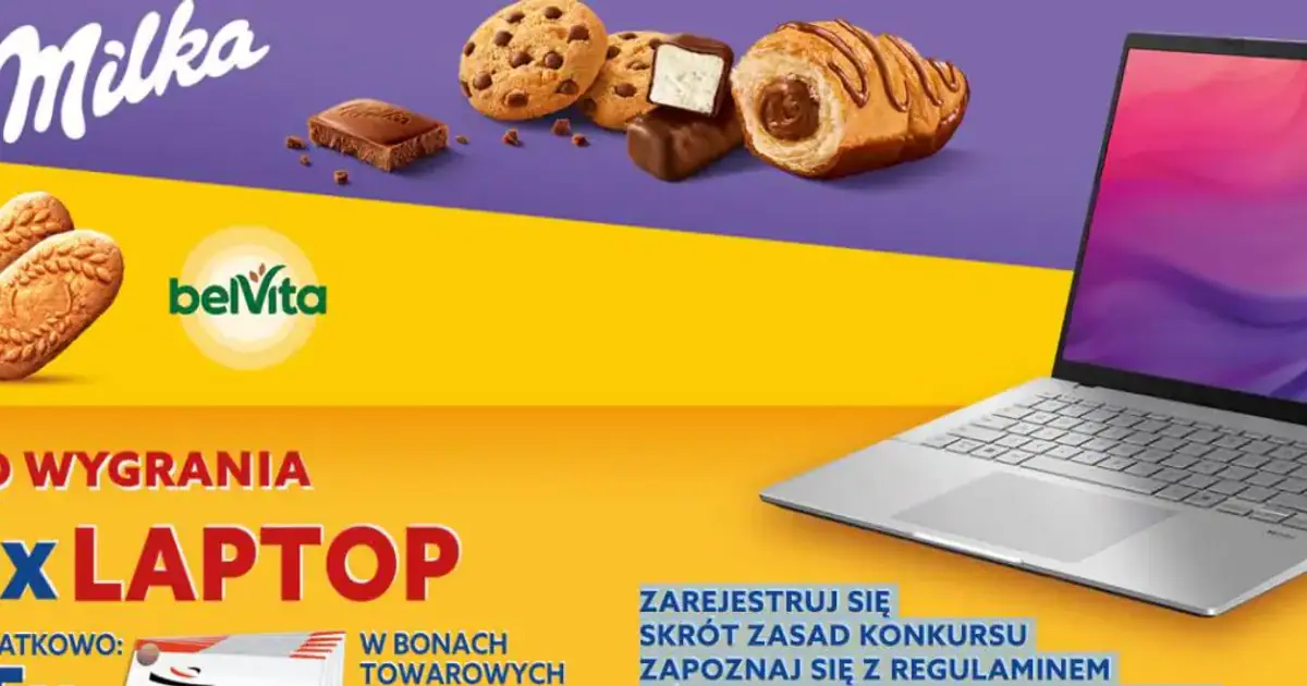 Wygraj laptop Dell lub bon 550 zł w akcji Milka i Intermarché