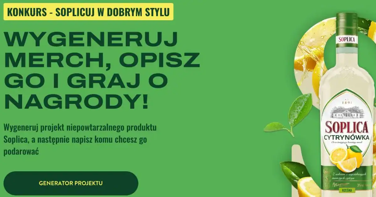Wygraj 5000 zł i produkty Soplica w konkursie do 30 września