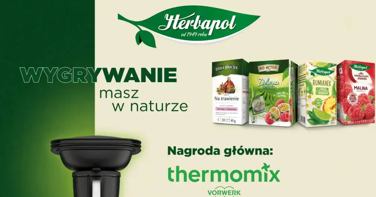 Thermomix, czajniki Smeg i bony do Intermarché. Akcja Herbapol trwa do 30 września