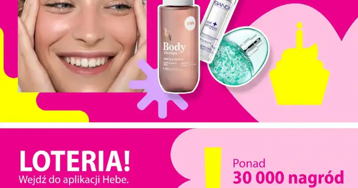Wygraj voucher wakacyjny za 30 000 zł w loterii Hebe