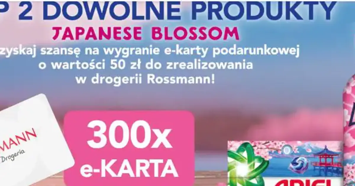 Wygraj kartę Rossmann za 50 zł w konkursie Japanese Blossom