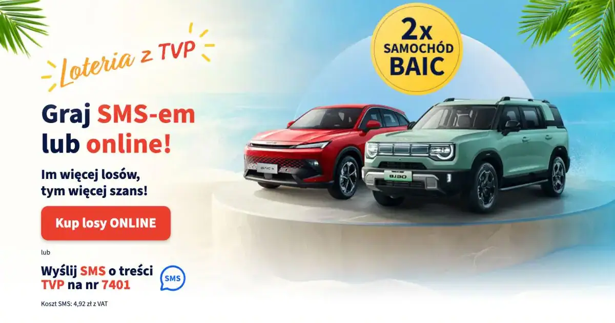 Wygraj samochód BAIC i bony. Loteria z TVP trwa do 16 października