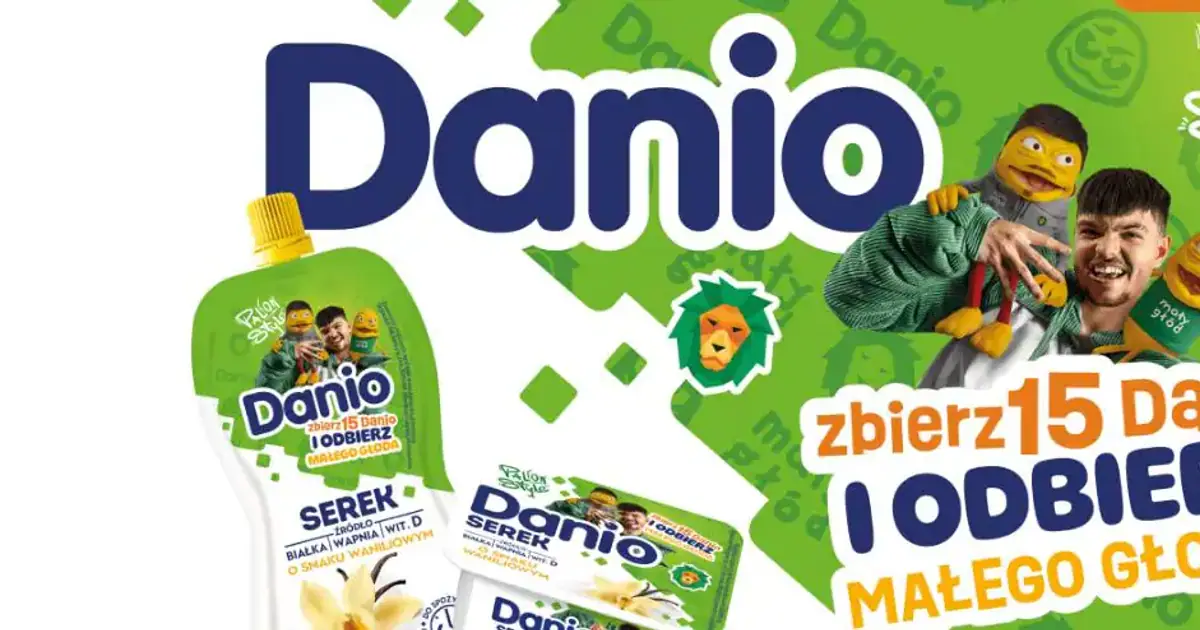 Odbierz maskotkę Małego Głoda za 15 punktów w akcji Danio