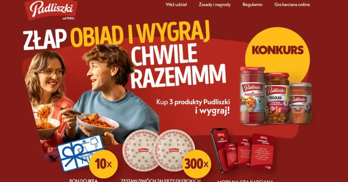 Wygraj bony IKEA i talerze Bolesławiec w konkursie Pudliszki