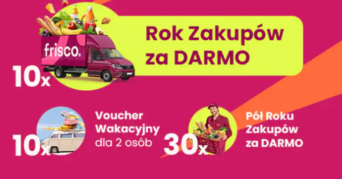 Wygraj roczne zakupy i wycieczkę w konkursie Frisco