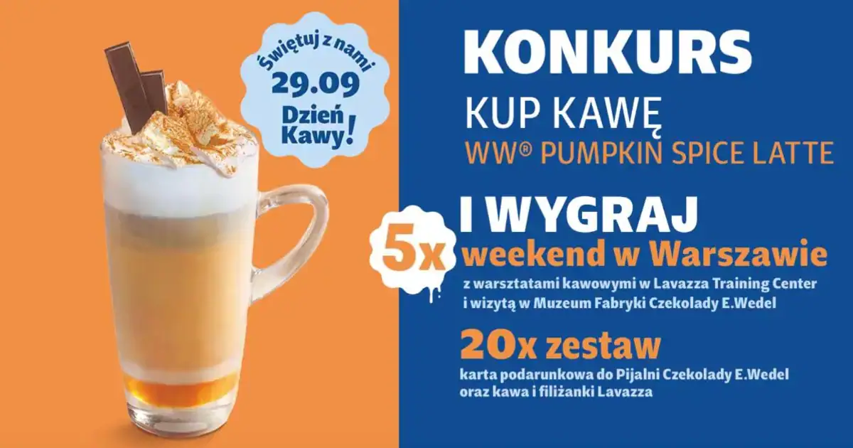 Wygraj warsztaty kawowe i pobyt w Warszawie z Lavazzą i Wedlem