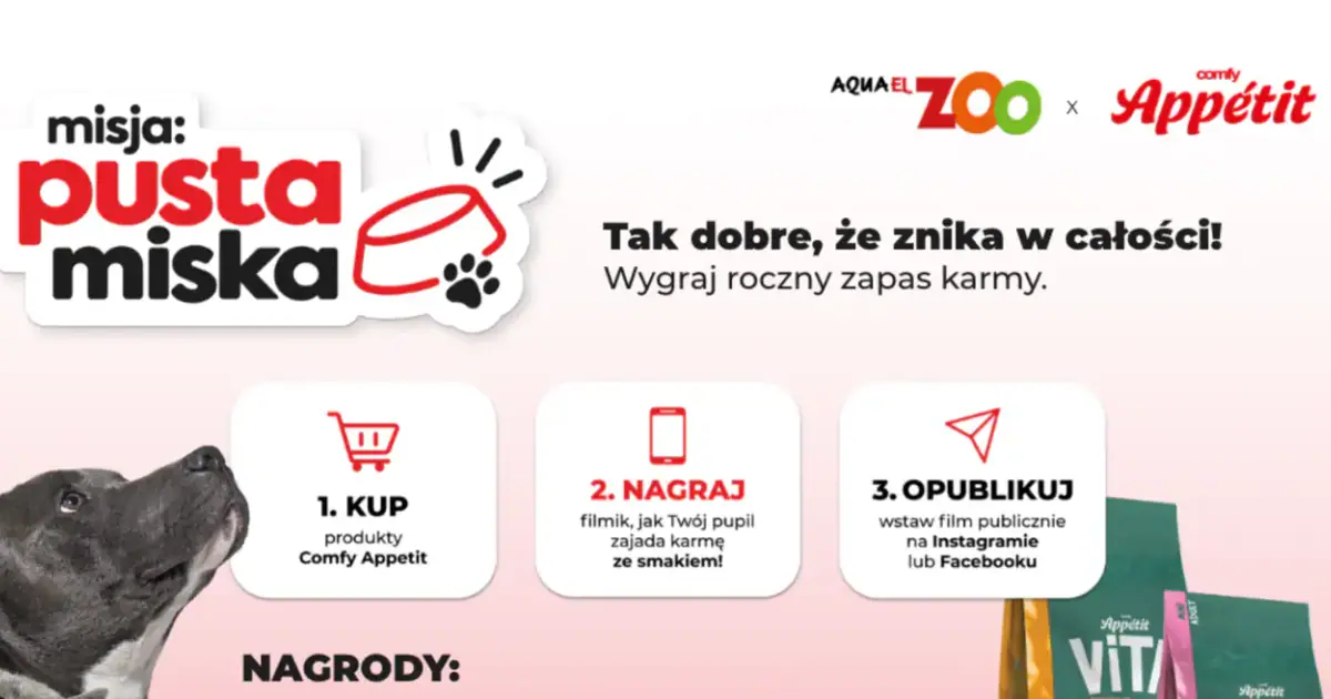 Wygraj roczny zapas karmy Comfy Appetit. Akcja trwa do 14 października