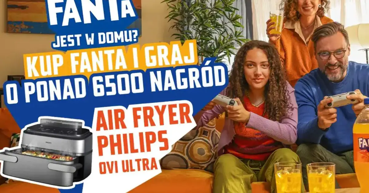 Wygraj AirFryer Philips i vouchery Glovo w akcji Fanta