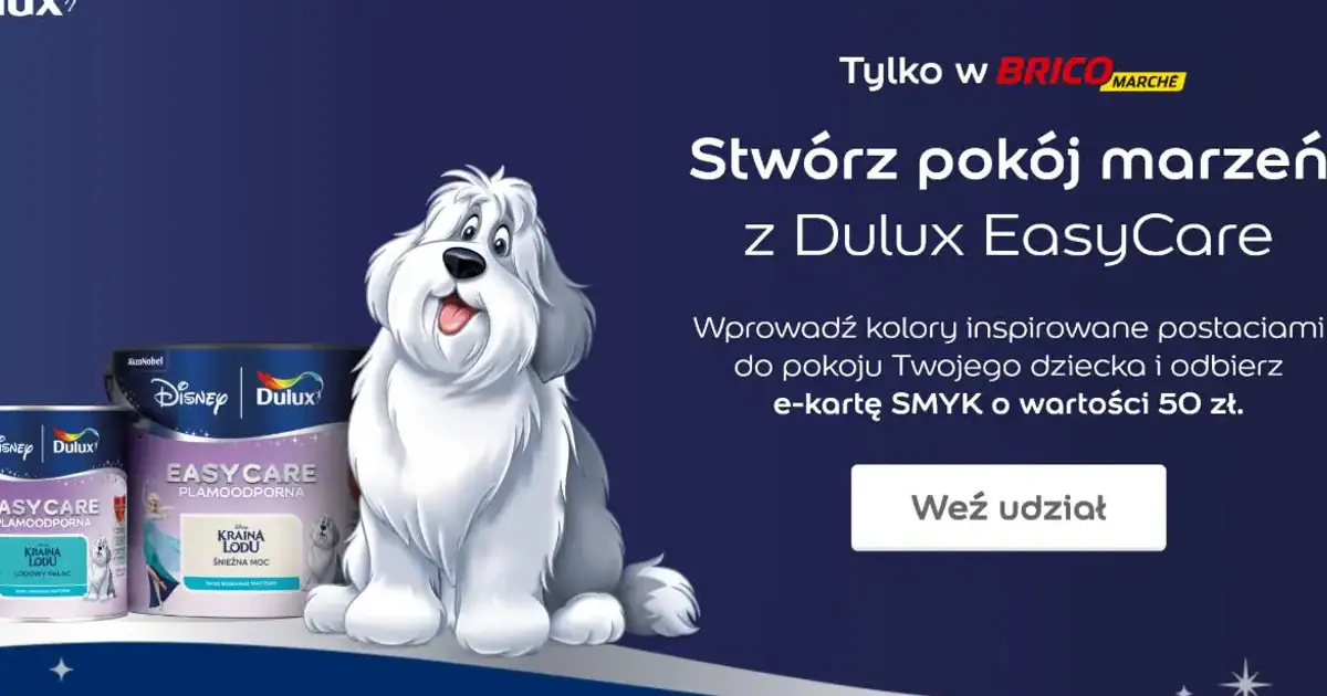 Wygraj kartę SMYK za zakupy Dulux EasyCare. Akcja trwa do 17 października