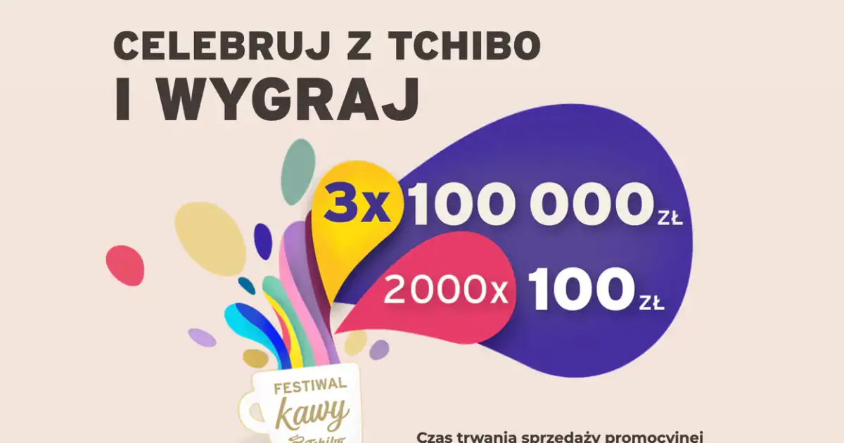 Wygraj 100 000 zł w loterii Tchibo. Zgłoszenia do 31 października