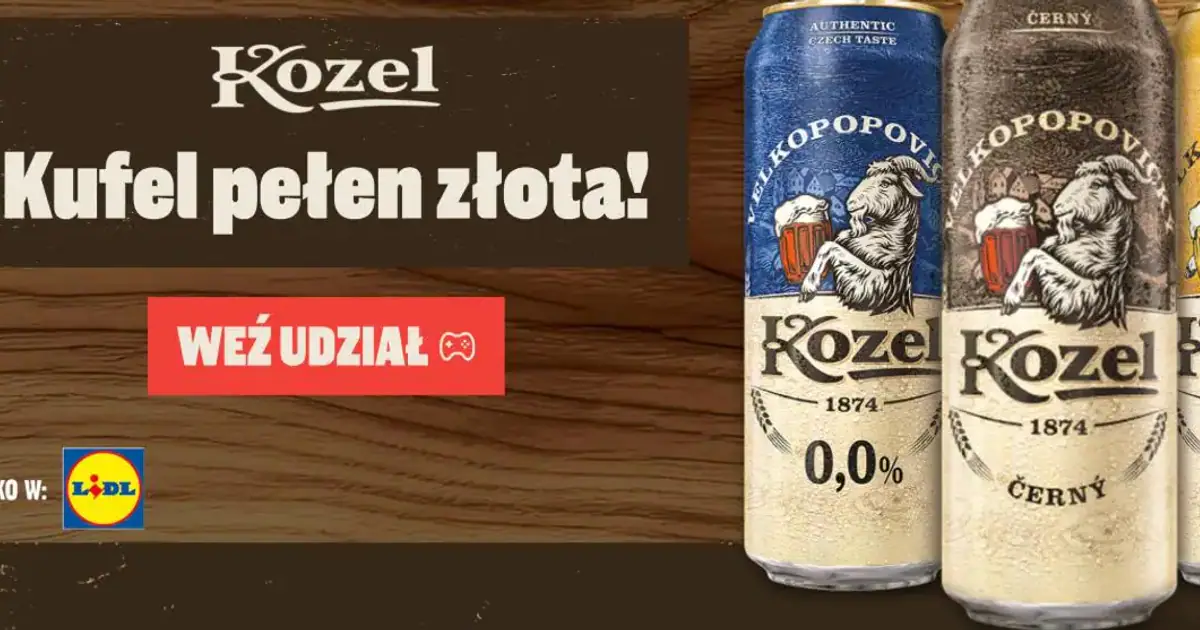 Wygraj 30 000 zł i złoto w konkursie Kozel x Lidl