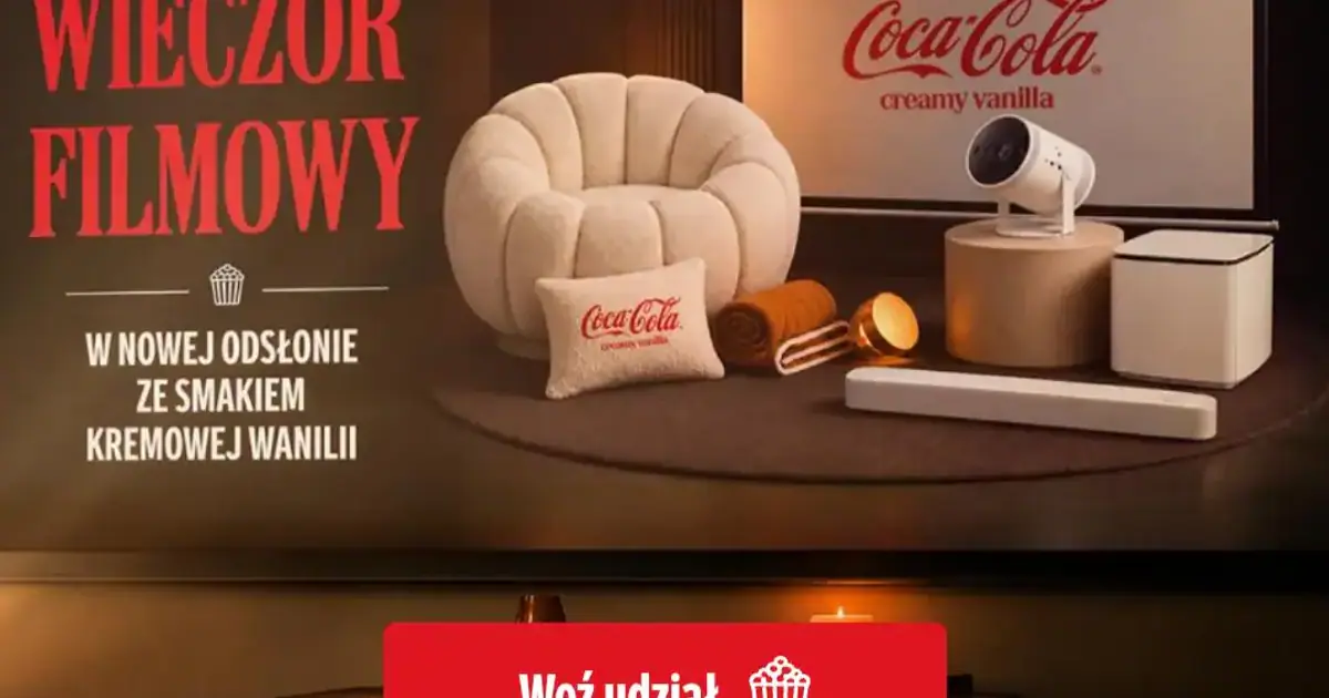 Wygraj projektor i zestaw kinowy w loterii Coca-Cola do 8 października