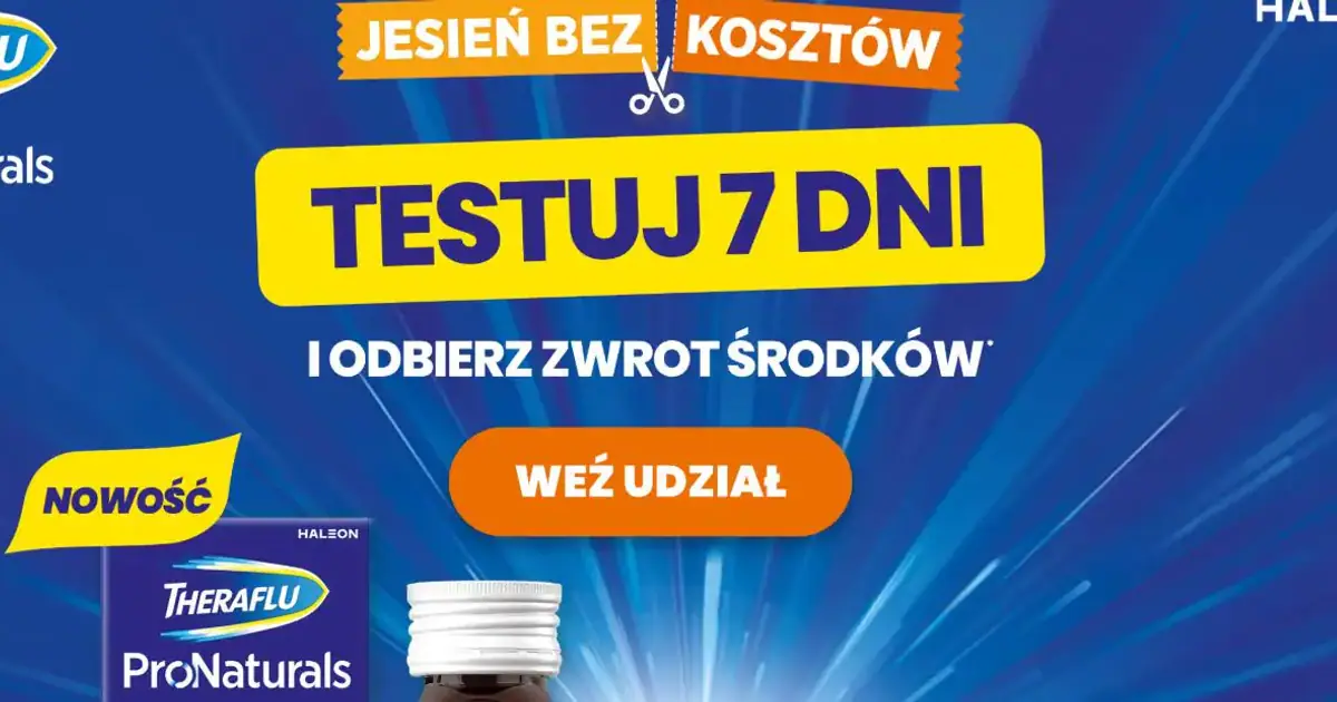 Odzyskaj do 50 zł za syrop Theraflu ProNaturals. Akcja trwa do 7 listopada